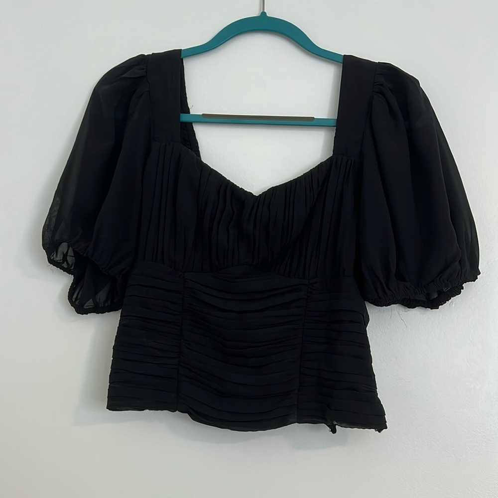 Abercrombie puff sleeve blouse